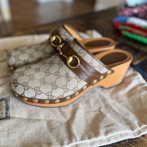 Gucci GG Canvas clogs